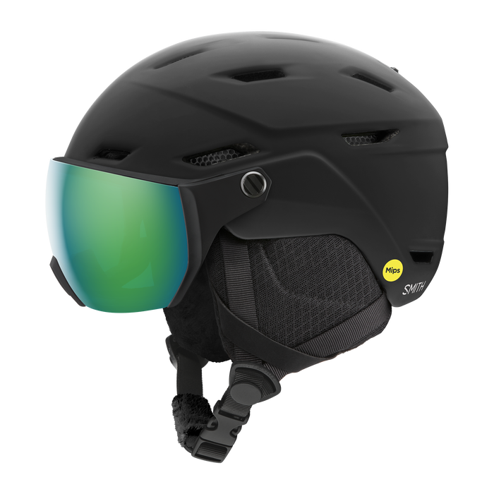 Smith Survey jr MIPS- Matte Black + Green Mirror