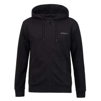 Elan Zip Hoodie Black