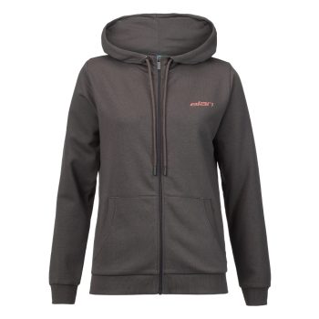 Elan Zip Hoodie Dark Grey