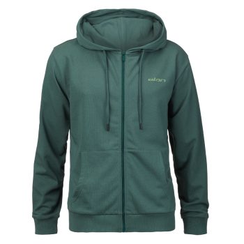 Elan Zip Hoodie Petrol Green