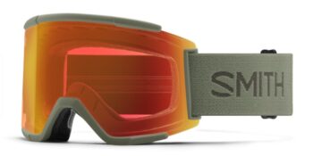 Smith Squad XL – Fatigue Green / Everyday Red Mirror