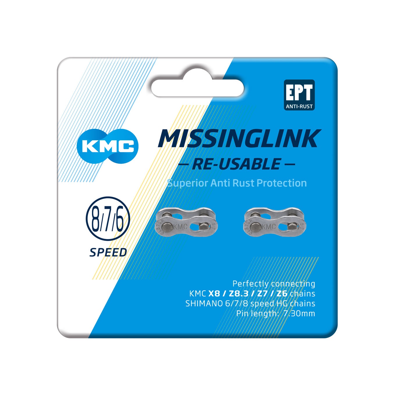 Ketilukk KMC MissingLink 7/8R EPT hõbedane 2tk - Image 2